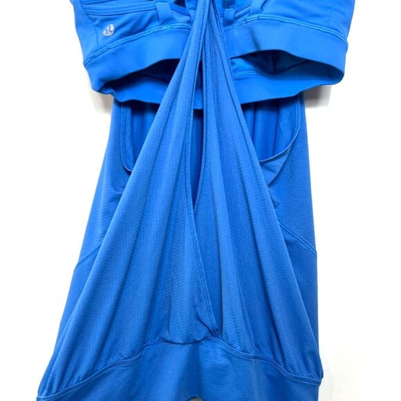 Lululemon Nouveau Limits Tank Porcelaine Blue Size 6 Yoga Cross Train Athletic - Picture 8 of 9